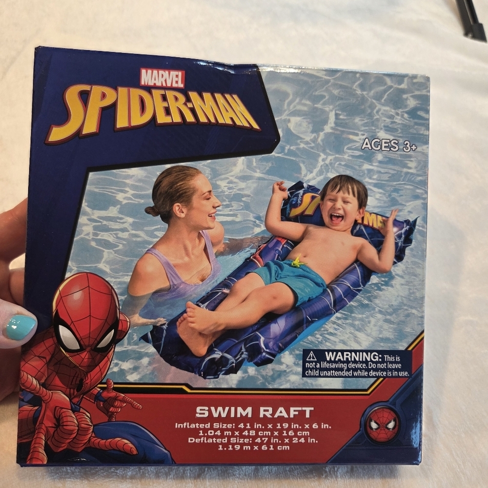 NIB Marvel Spider-Man Inflatable Swim Raft – Bestway Pool Float Ages 3+